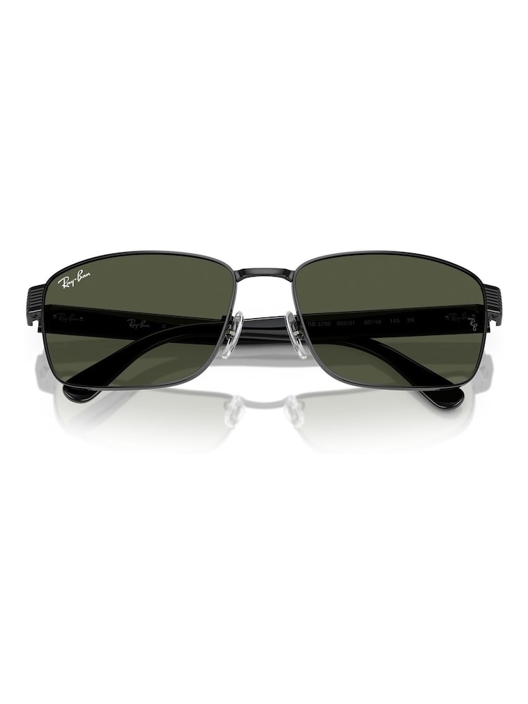 Ray Ban Rb3750 Square Black Sunglasses - Image 1 of 6 Ray Ban Rb3750 Square Black Sunglasses - Image 1 of 6