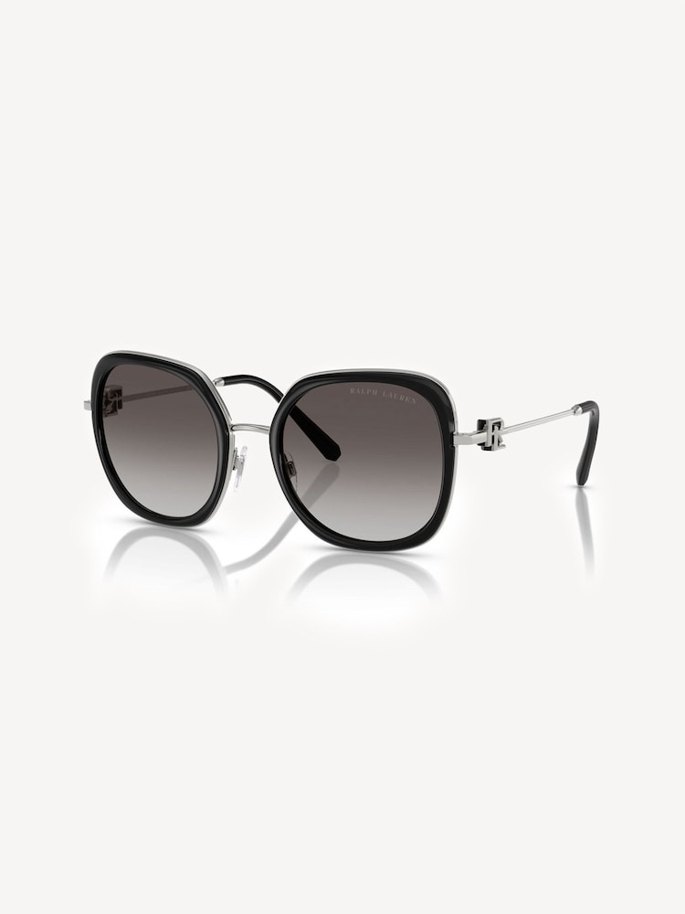 Ralph Lauren RL7088 Black Square Sunglasses - Image 1 of 5