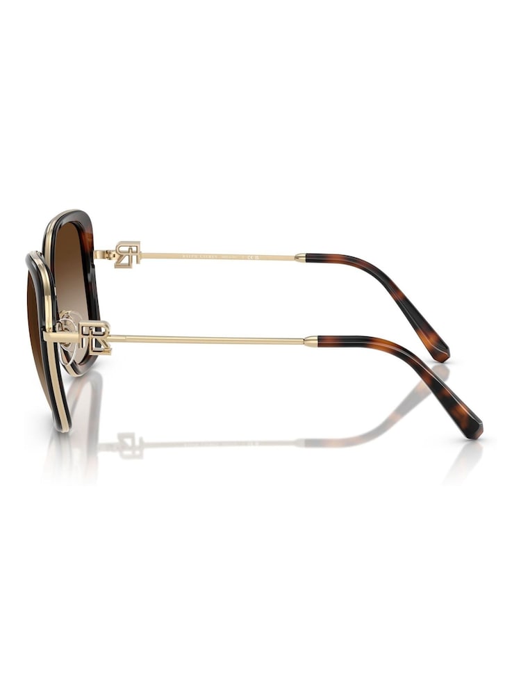 Ralph Lauren Rl7088 Square Brown Sunglasses - Image 2 of 5