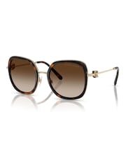 Ralph Lauren Rl7088 Square Brown Sunglasses - Image 3 of 5