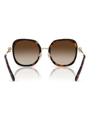 Ralph Lauren Rl7088 Square Brown Sunglasses - Image 4 of 5