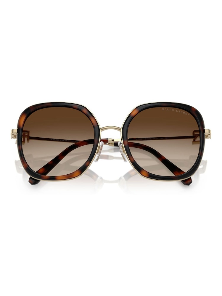 Ralph Lauren Rl7088 Square Brown Sunglasses - Image 5 of 5