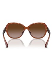 Ralph By Ralph Lauren RA5316U Brown Round Sunglasses - Image 5 of 5