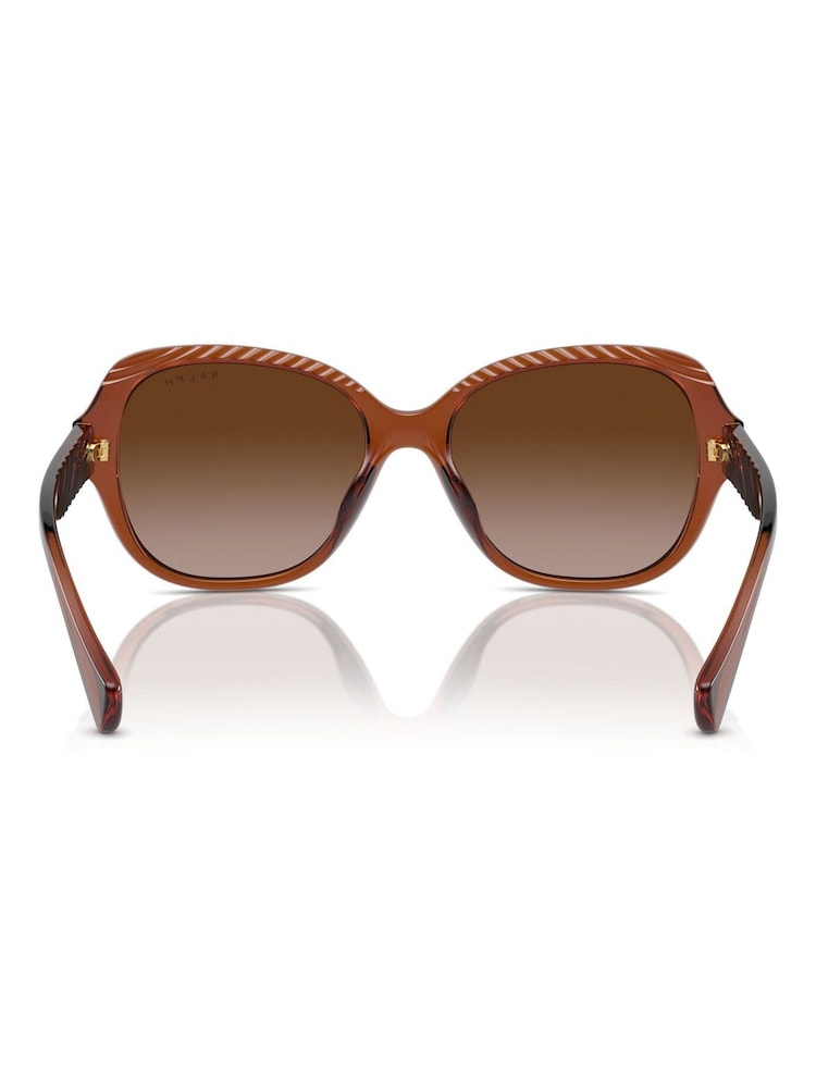 Ralph By Ralph Lauren RA5316U Brown Round Sunglasses - Image 5 of 5
