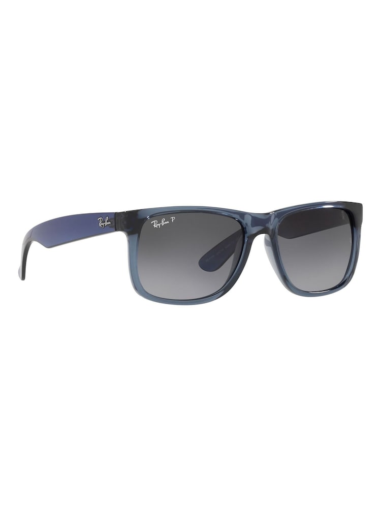 Ray Ban Blue Justin Square Sunglasses - Image 2 of 12 Ray Ban Blue Justin Square Sunglasses - Image 2 of 12