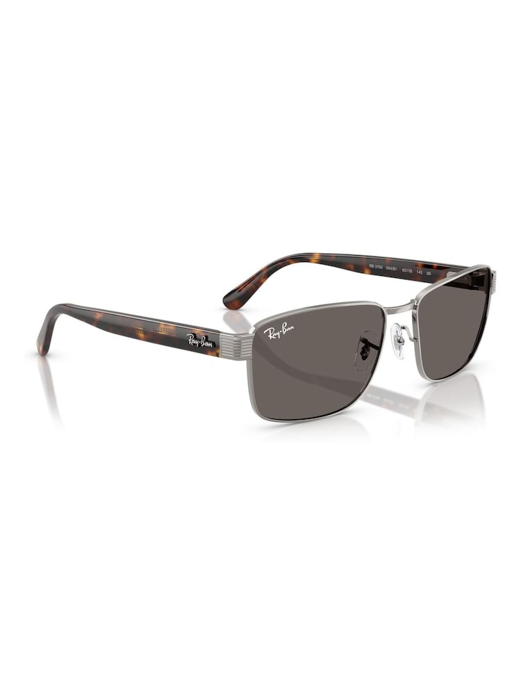 Ray Ban Grey Rb3750 Square Sunglasses - Bild 2 von 6