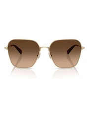 COACH Gold Hc7168 Irregular Sunglasses - Image 1 of 5