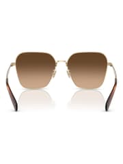 COACH Gold Hc7168 Irregular Sunglasses - Image 3 of 5