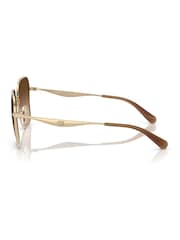 COACH Gold Hc7168 Irregular Sunglasses - Image 5 of 5