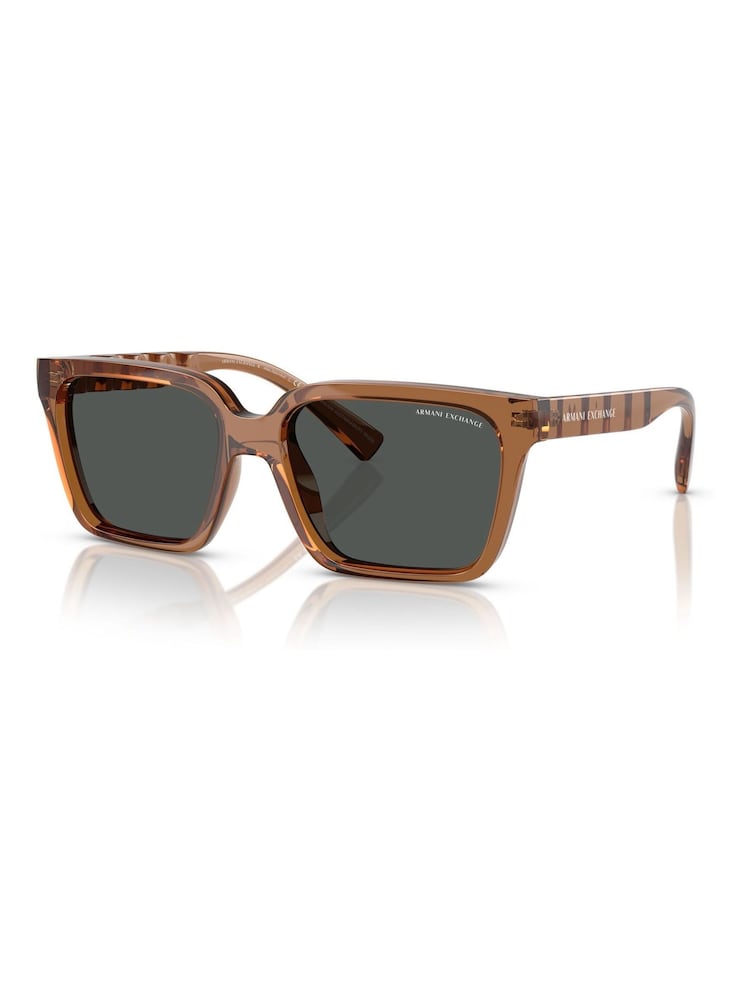 Armani Exchange Square Brown Sunglasses - Image 1 of 5