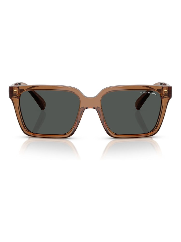 Armani Exchange Square Brown Sunglasses - Image 2 of 5