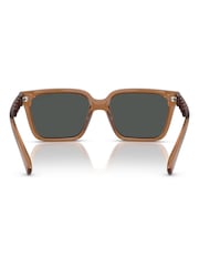 Armani Exchange Square Brown Sunglasses - Image 4 of 5
