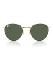 Ray Ban Green Round Reverse Phantos Sunglasses - Image 4 of 6