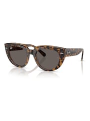 Ray Ban Doreen Square Brown Sunglasses - Image 3 of 6