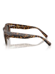 Ray Ban Doreen Square Brown Sunglasses - Image 5 of 6