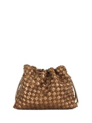 Dune London Brown Primrose S Woven Drawstring Bag - Image 2 of 4