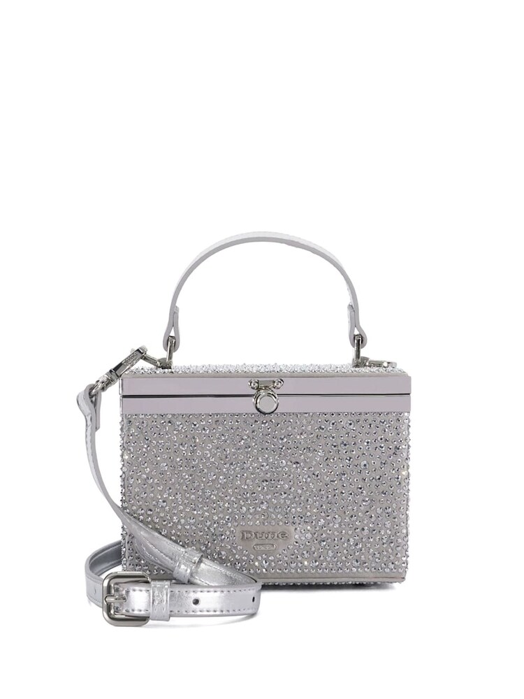 Dune London Silver Brazil Diamante Handle Clutch Bag - Image 2 of 4