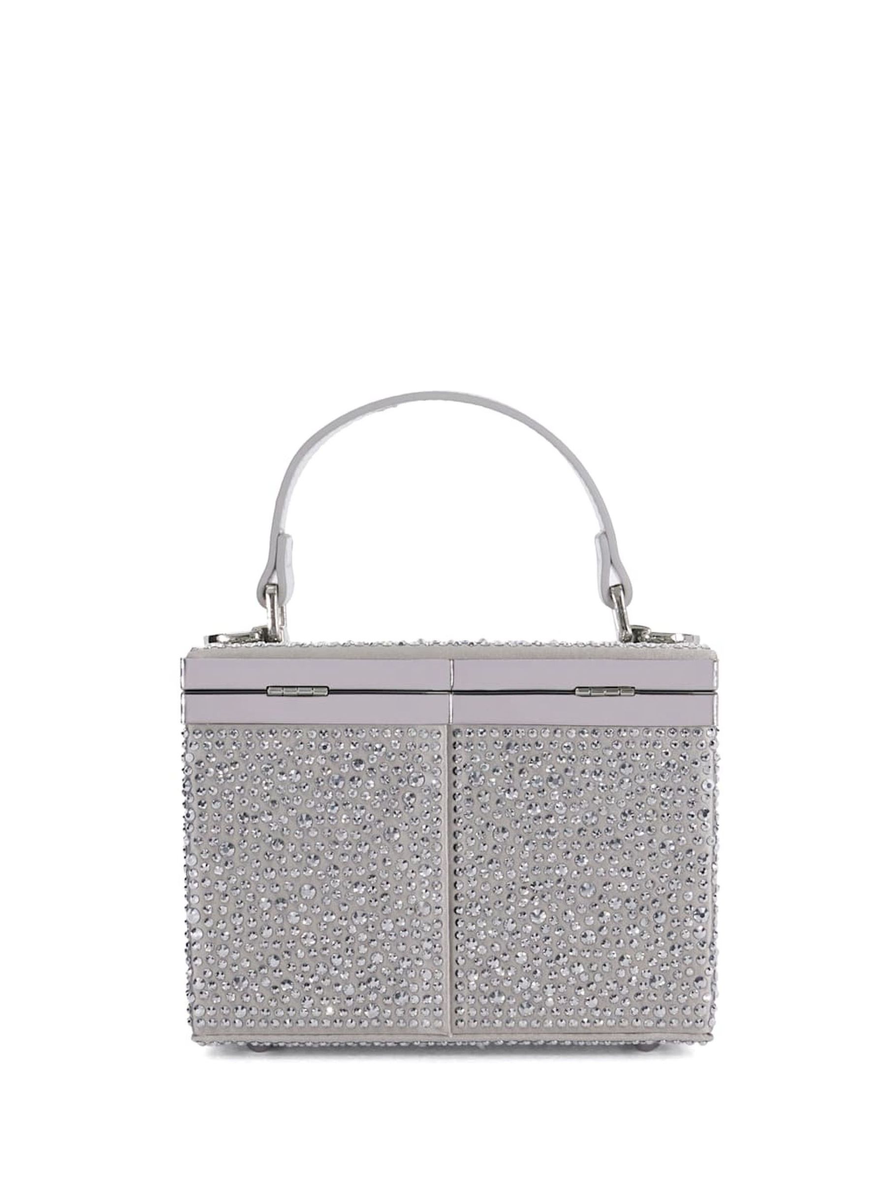 Dune silver clutch bag 2025