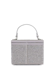 Dune London Silver Brazil Diamante Handle Clutch Bag - Image 3 of 4