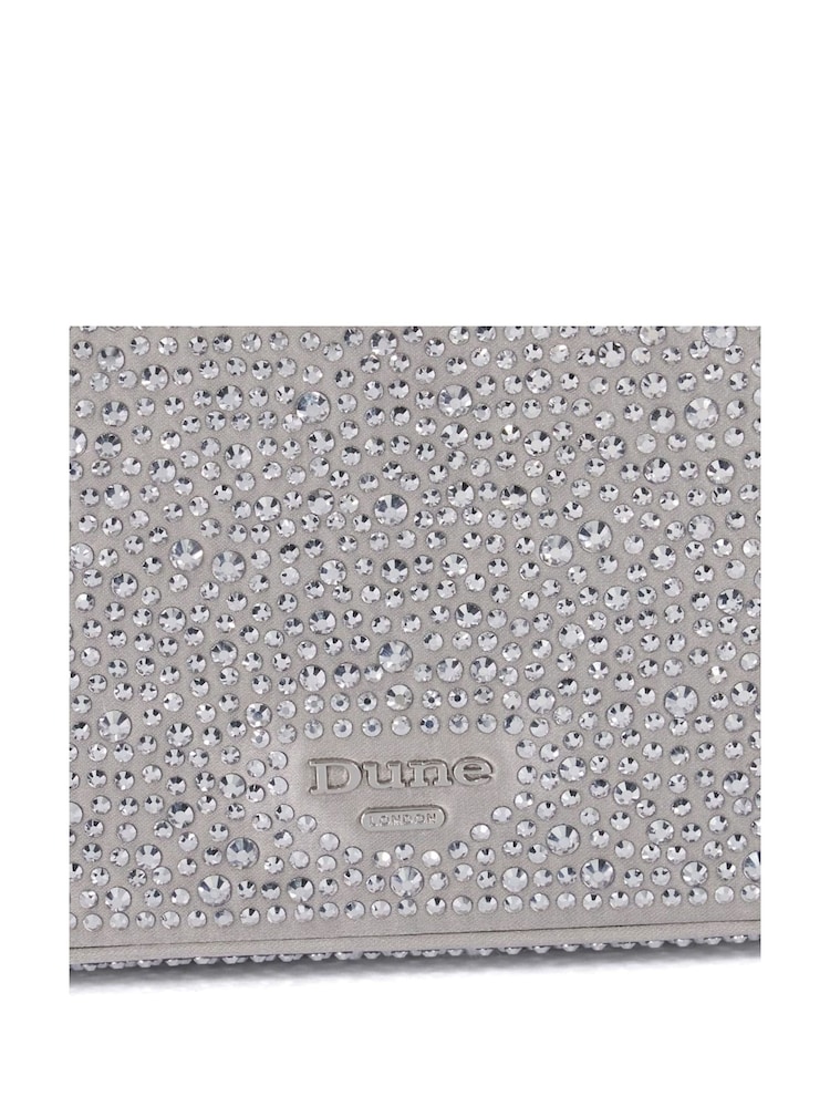 Dune London Silver Brazil Diamante Handle Clutch Bag - Image 4 of 4