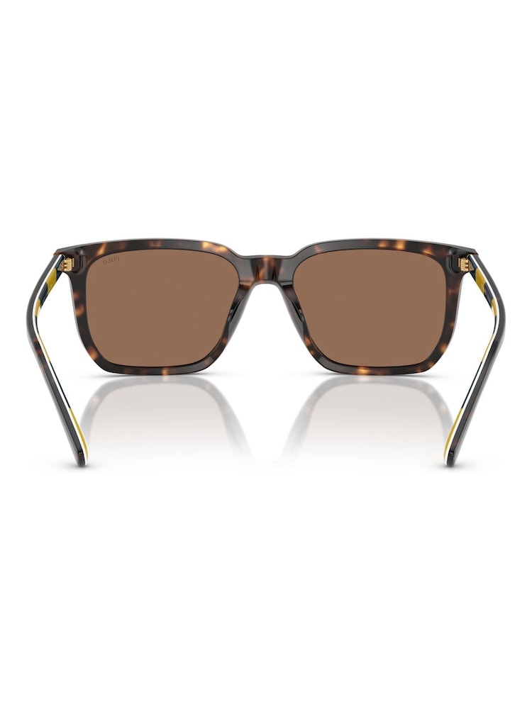 Polo Ralph Lauren Brown Ph4224U Rectangle Sunglasses - Image 2 of 5