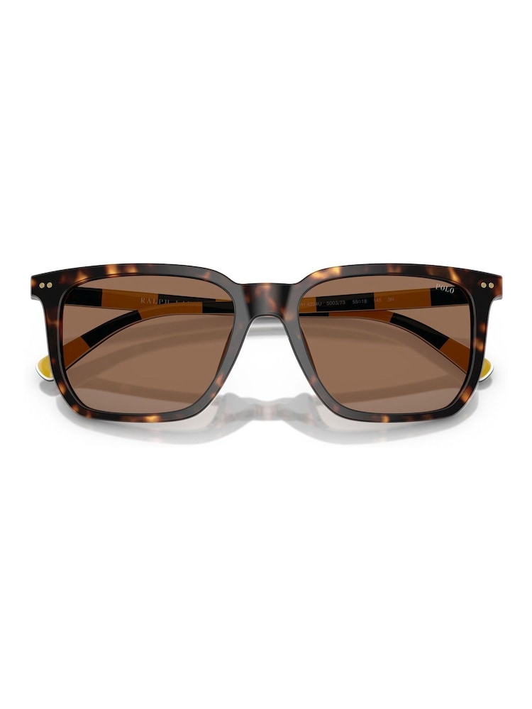Polo Ralph Lauren Brown Ph4224U Rectangle Sunglasses - Image 5 of 5