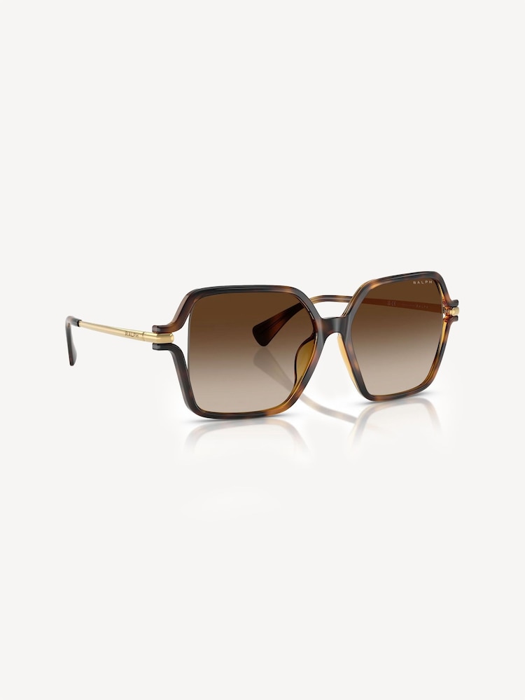 Ralph By Ralph Lauren RA5319U Brown Square Sunglasses - Image 1 of 5 Ralph By Ralph Lauren RA5319U Brown Square Sunglasses - Image 1 of 5