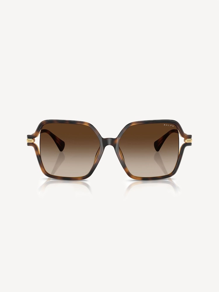 Ralph By Ralph Lauren RA5319U Brown Square Sunglasses - Image 2 of 5 Ralph By Ralph Lauren RA5319U Brown Square Sunglasses - Image 2 of 5