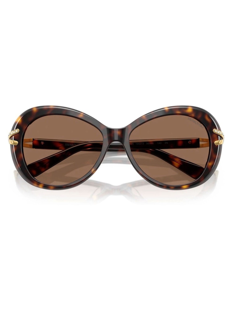 Swarovski Brown Butterfly Sunglasses - Image 1 of 4