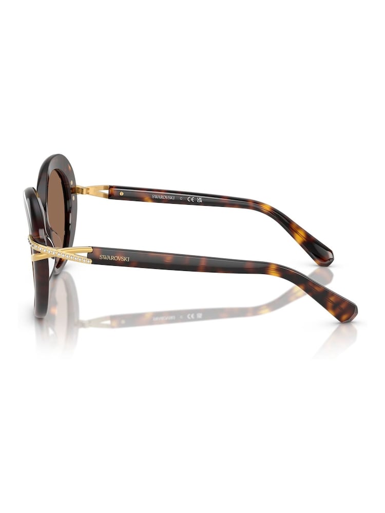 Swarovski Brown Butterfly Sunglasses - Image 4 of 4