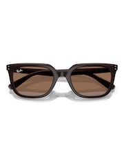 Ray Ban Rb4439D Square Brown Sunglasses - Image 1 of 6