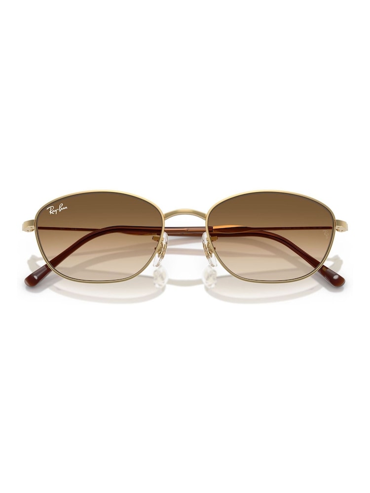 Ray Ban Gold Rb3749 Irregular Sunglasses - Image 1 of 6