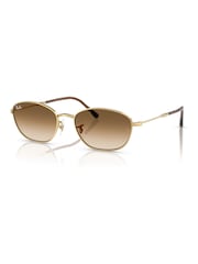 Ray Ban Gold Rb3749 Irregular Sunglasses - Image 3 of 6