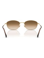 Ray Ban Gold Rb3749 Irregular Sunglasses - Image 5 of 6