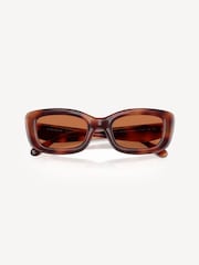 COACH Brown Rectangle Sunglasses - Image 2 of 5