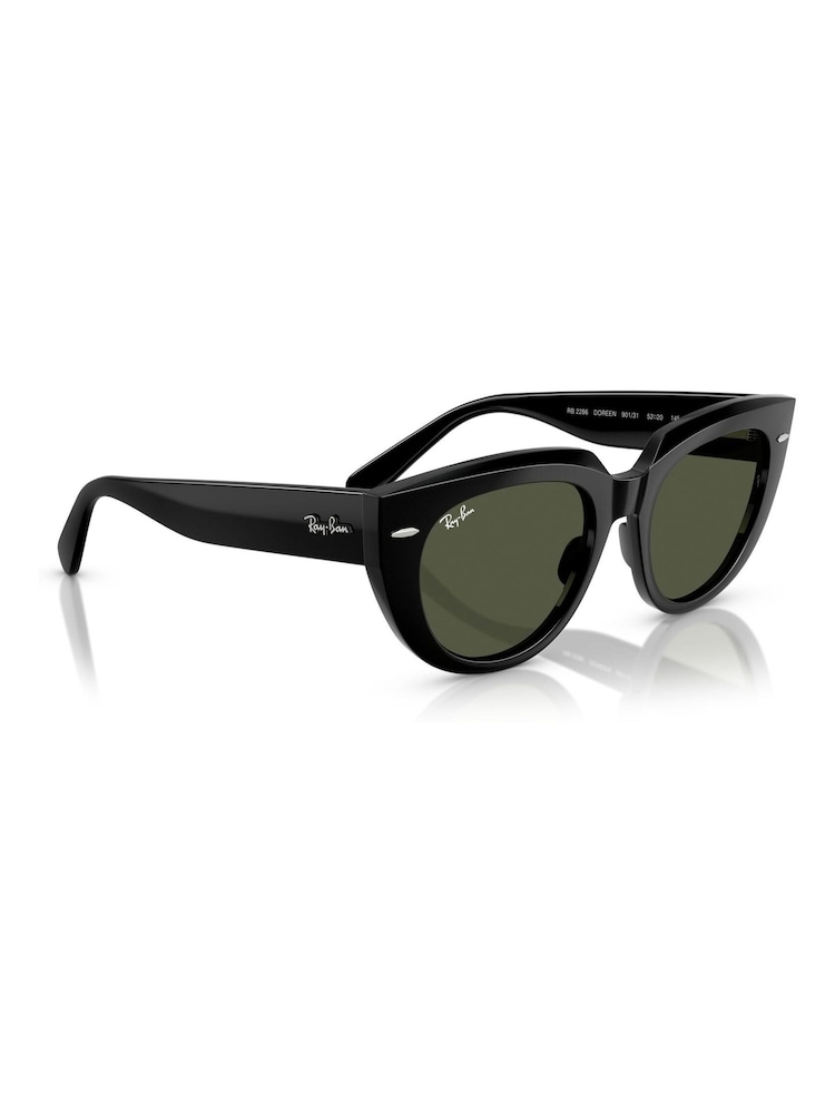 Ray Ban Doreen Square Black Sunglasses - Image 2 of 6