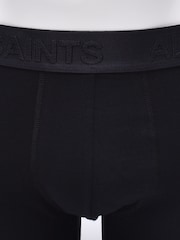 AllSaints Dark Black Cotton Boxers (Contour Pouch) 3 Pack - Image 4 of 6
