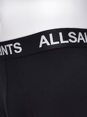 AllSaints Dark Black Cotton Boxers 3 Pack - Image 5 of 5
