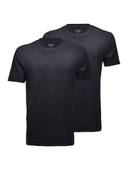 AllSaints Black 100% Cotton Crew Neck T-Shirts 2 Pack - Image 1 of 5
