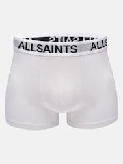 AllSaints White Cotton Boxers 3 Pack - Image 2 of 5