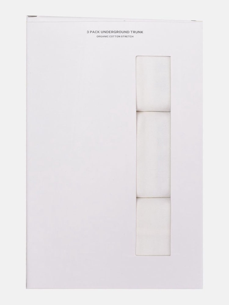 AllSaints White Cotton Boxers 3 Pack - Image 4 of 5