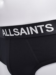 AllSaints Black Cotton Boxers 3 Pack - Image 4 of 5