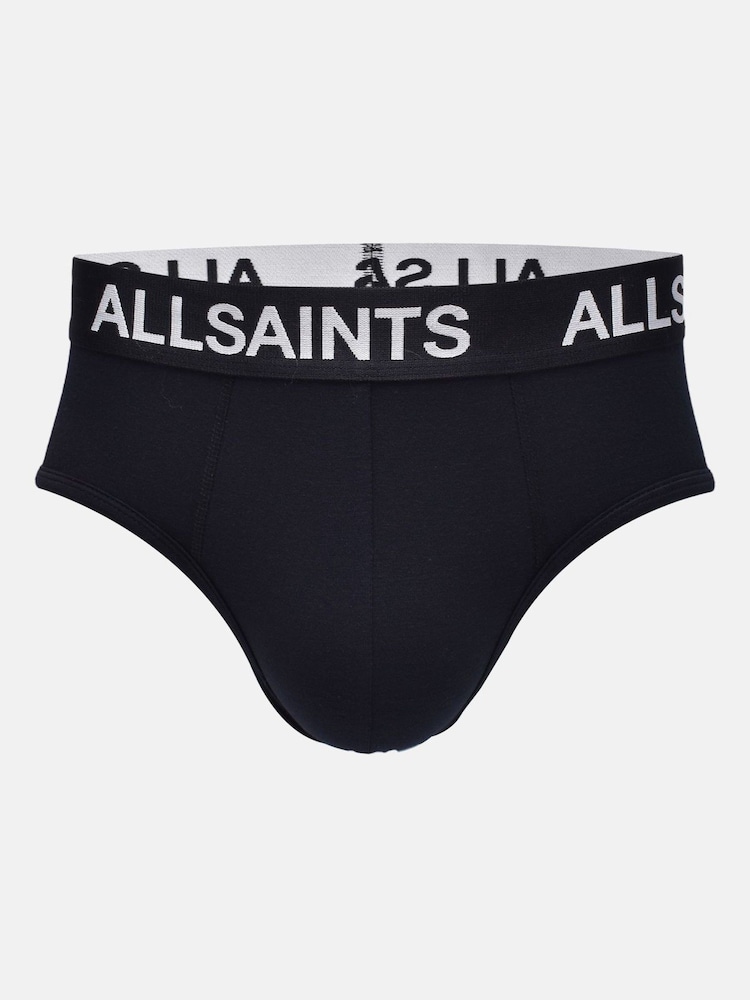 أسود داكن - AllSaints Micro Modal Boxers 3 Pack - صورة 2 من 4