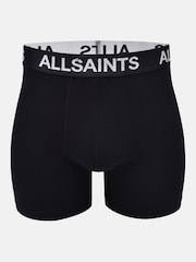 Черный - AllSaints Cotton Boxers (Contour Pouch) 3 Pack - Image 2 of 5