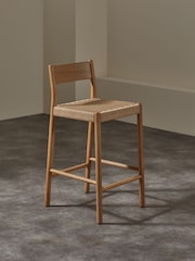 MADE.COM Natural Rhye Bar Stool - Image 2 of 6