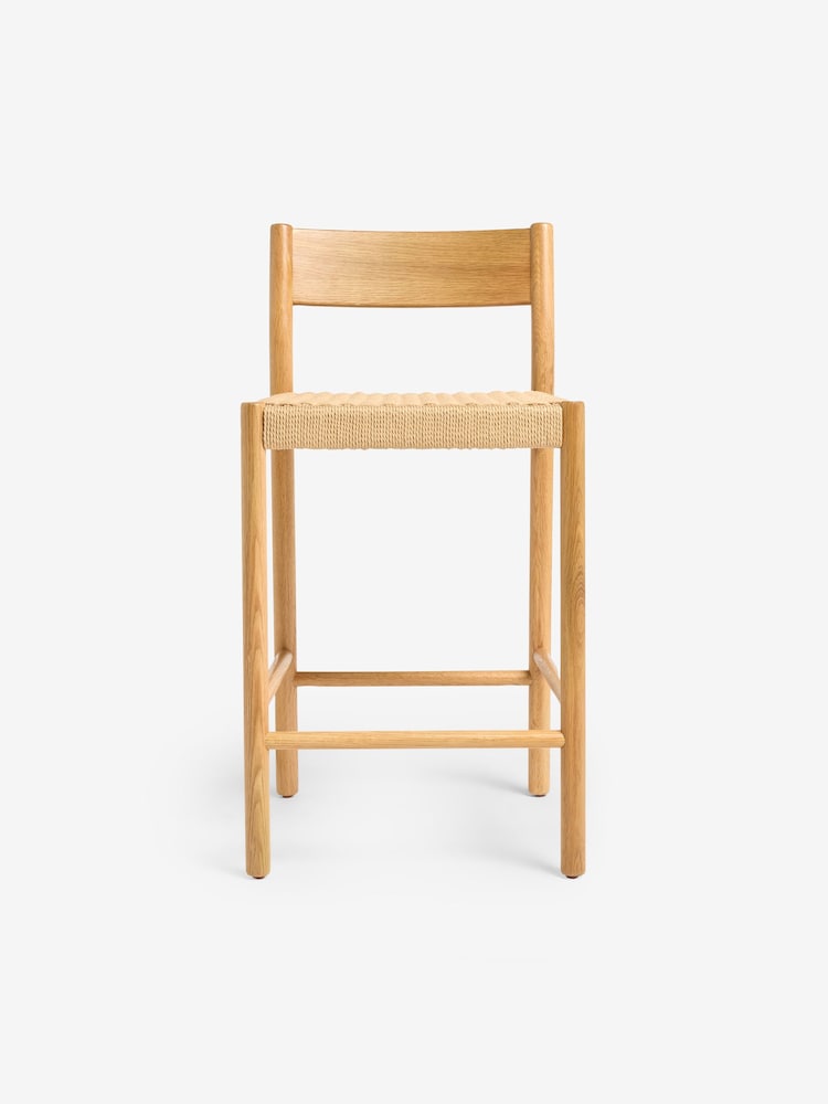 MADE.COM Natural Rhye Bar Stool - Image 6 of 6