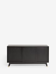 Rockett St George Black Mango Wood Leopard Print Large Sideboard - Image 5 of 8