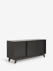Rockett St George Black Mango Wood Leopard Print Large Sideboard - Image 6 of 8