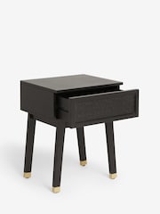 Rockett St George Black Leopard Print Bedside Table - Image 5 of 6