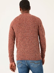 FatFace Hove Red Crew Neck Knitted Jumper - Image 2 of 5